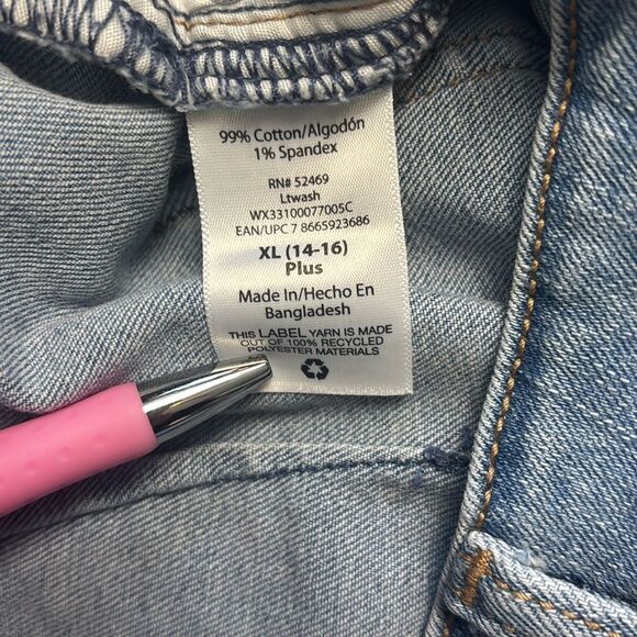 Wonder Nation raw hem denim mini skirt, size XL, good condition - Picture 10 of 12